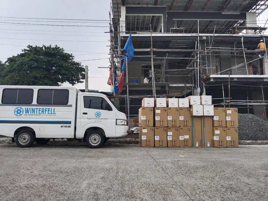 Air conditioning unit installation project