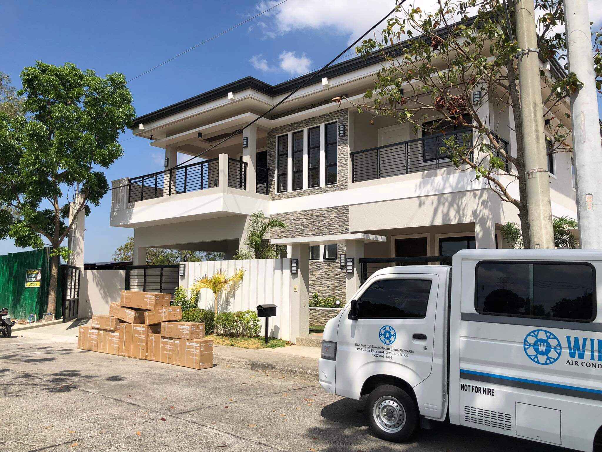 Residential split-type aircon installation