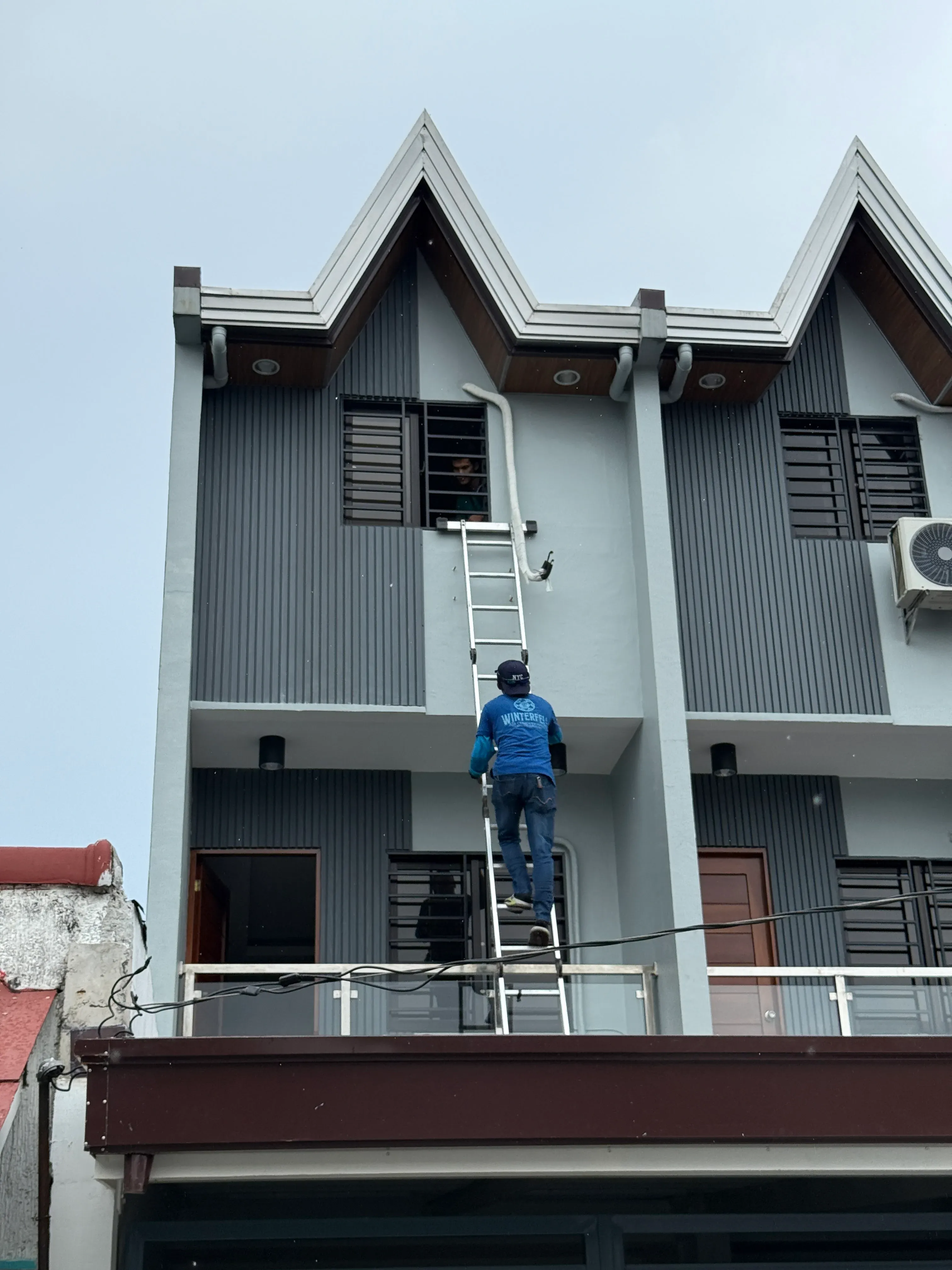 Residential air conditioning installation