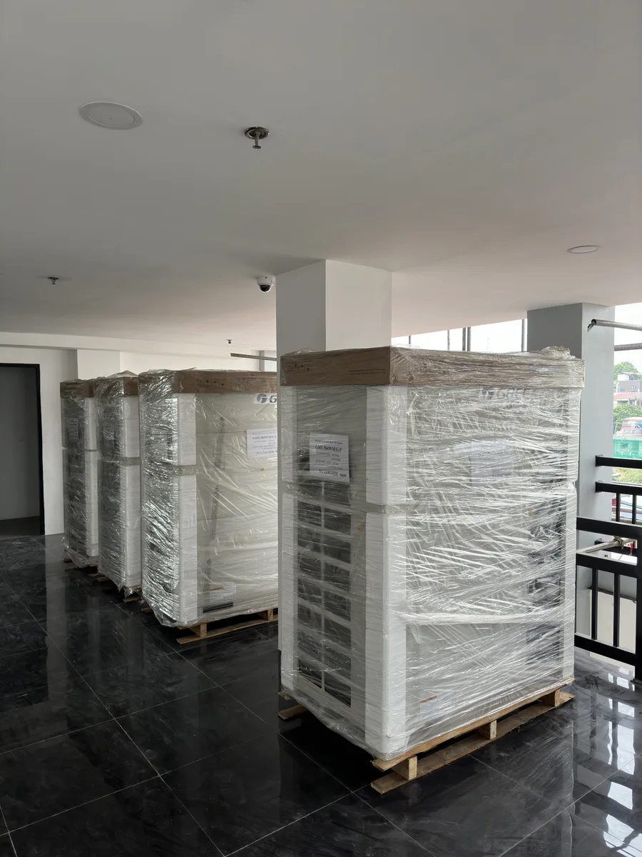 VRF system outdoor condenser units